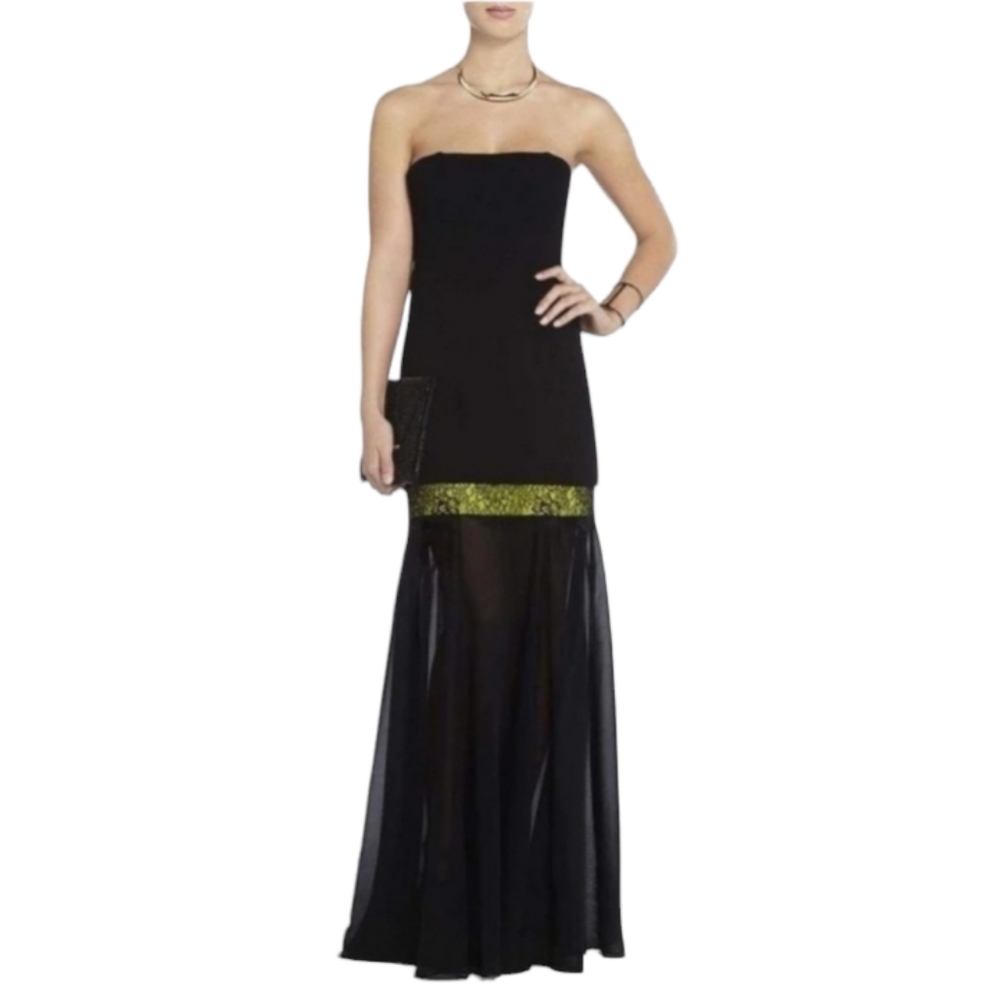 BCBGMAXAZRIA Jamysen Strapless Gown Sz 0